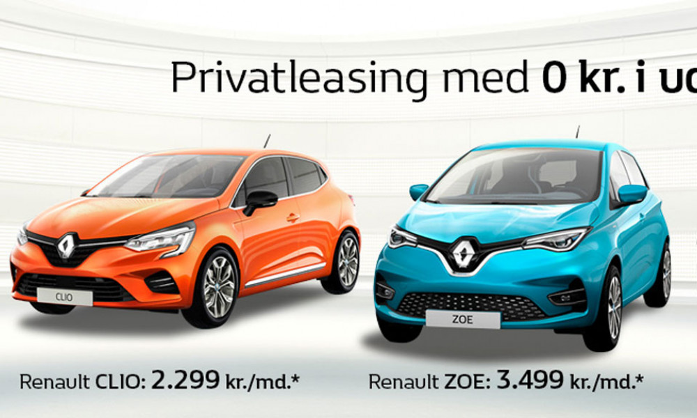 Privatleasing med 0 kr. i udbetaling!